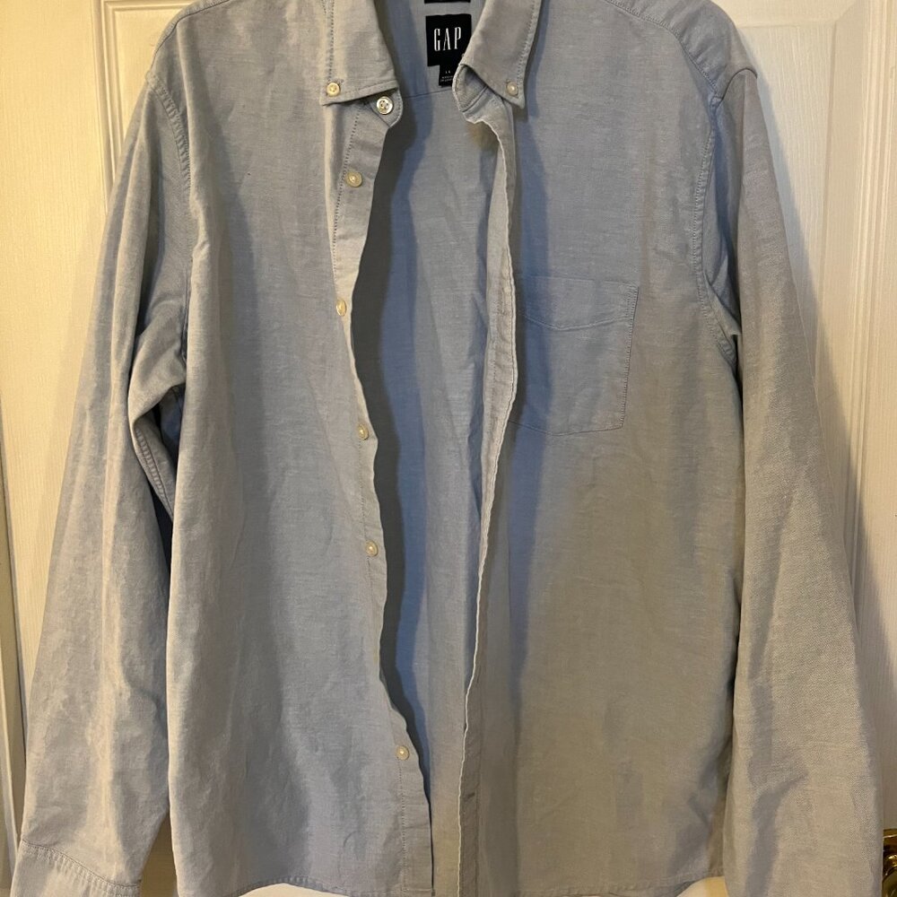 Gap Long Sleeve shirt. Size L, light blue.